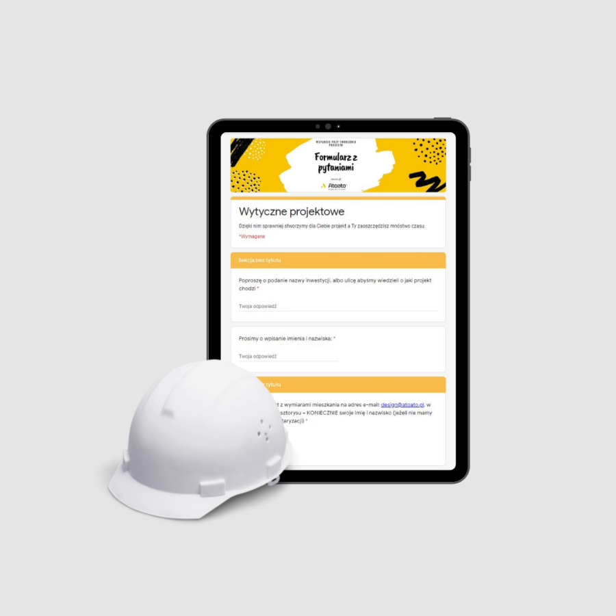 Formularz online: lista z pytaniami do klienta, projekt wnętrz. Architekt wnętrz, projektowanie wnętrz, projektant wnętrz, jak zostać projektantem wnętrz