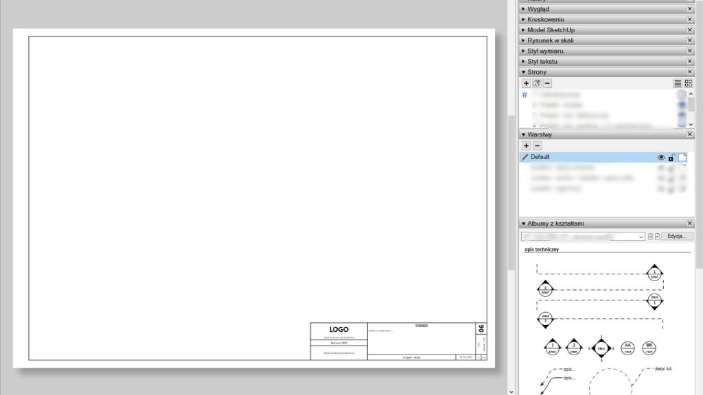 sketchup layout widok program do projektowania