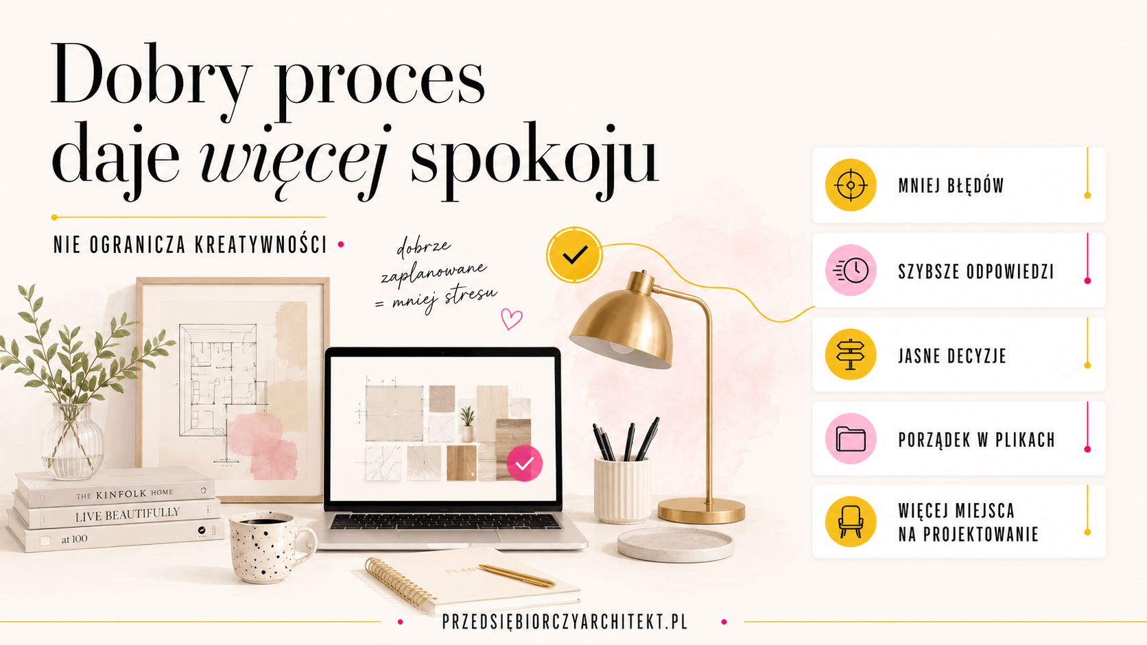 Organizacja pracy projektanta wnętrz online spokój w procesie