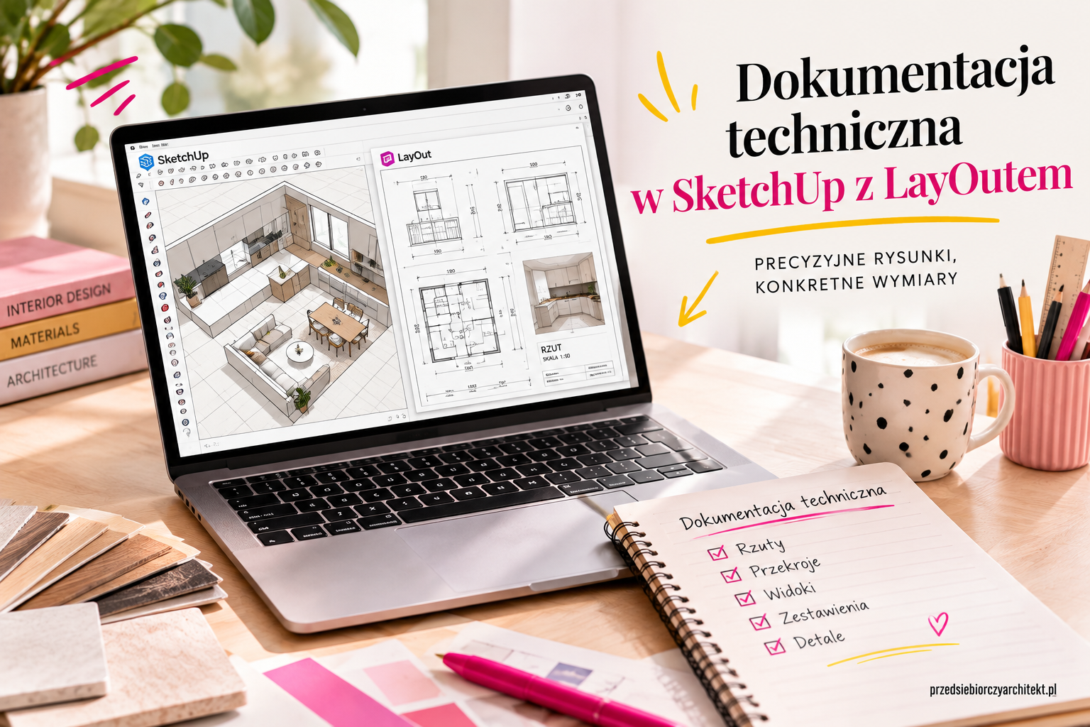 dokumentacja techniczna w sketchup layout